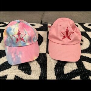 Pink and Tie-Dye Star Embroidered Jeffree Star Caps